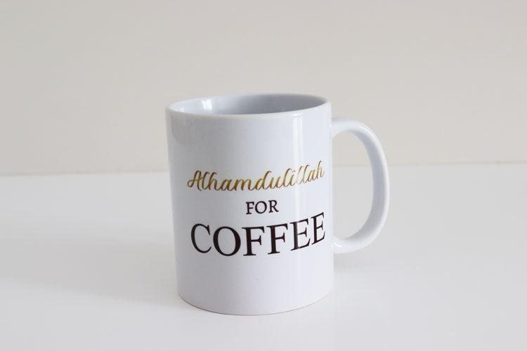 Islamic Printed Ceramic Mug - Alhamdulillah for Coffee Mug