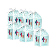 Eid Mubarak Favour Gift Boxes - Aqua - Pack of 6