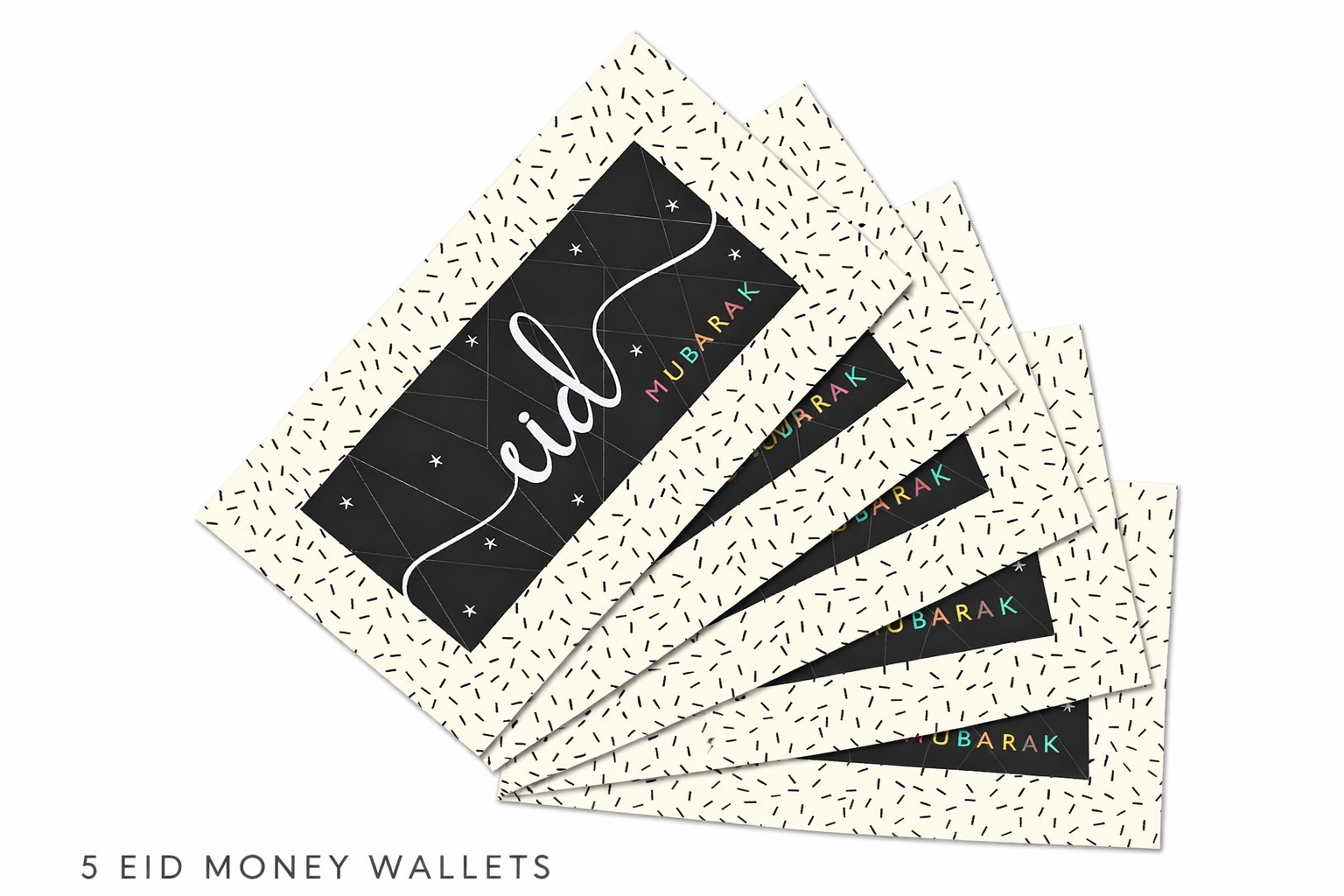 Money Wallets - Eid Mubarak Pack of 5