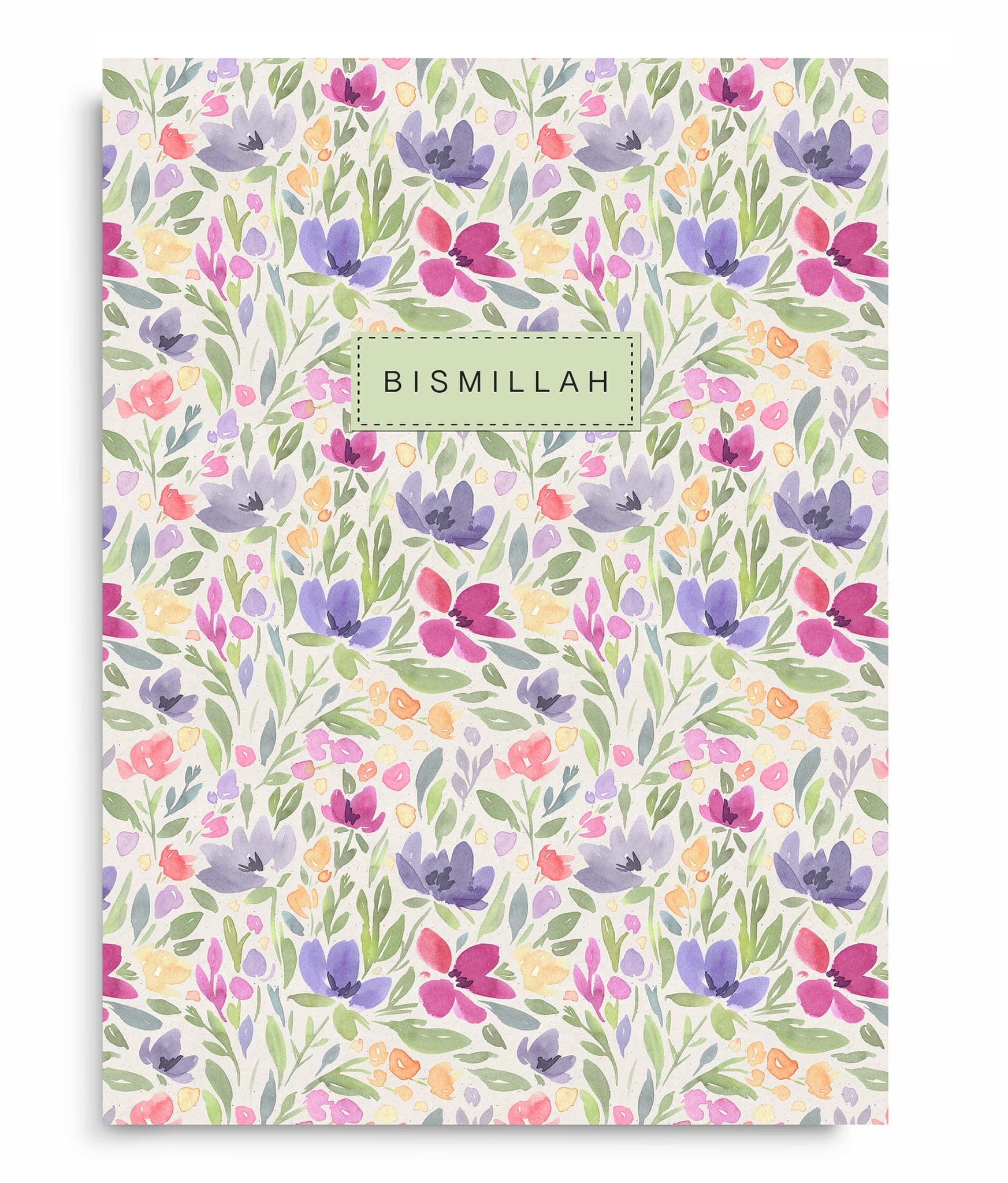 Bismillah Lilac Floral A5 Notebook