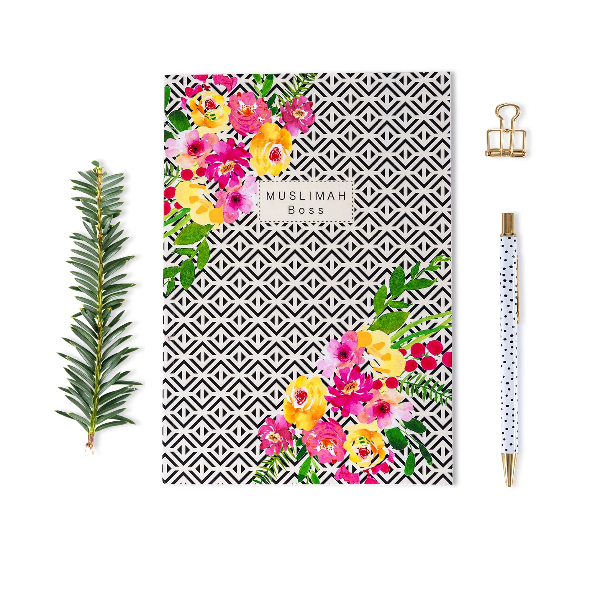 Muslimah Boss Floral A5 Notebook