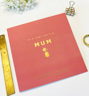 To A Very Special Mum - Gold Foiled Card