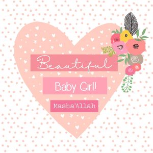 Beautiful Baby Girl Card