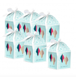 Eid Mubarak Favour Gift Boxes - Aqua