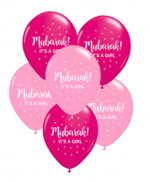 Mubarak It's A Girl Balloon
